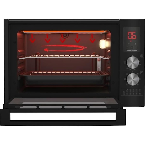 Miniugn - BEKO - BMF30QVB - 30 L - Multifunktion - Omrörd värme - LED-skärm - 7 funktioner - Svart