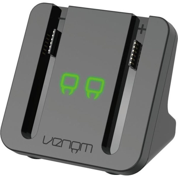 Dubbel laddningsstation - VENOM - För Nintendo Switch Joy-Con 2 - Svart