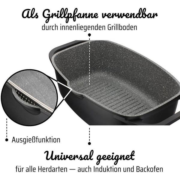 GSW Gourmet Granit induktionsskål - 6 l