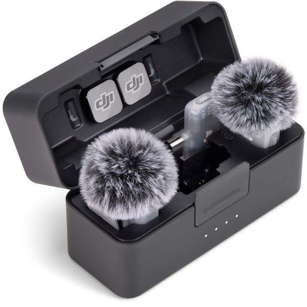 Trådlös mikrofon - DJI - Mic Mini 2 - 2 TX - 1 RX mobil - Laddningsfodral