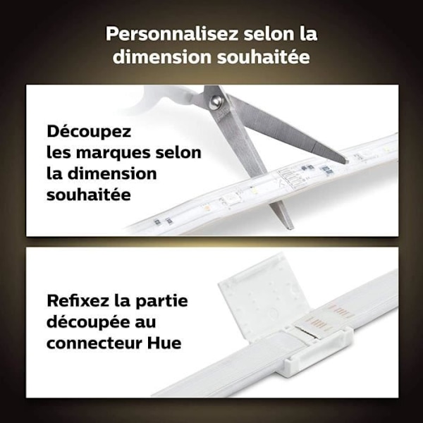 Hue Atmosphere White & Color - Philips - inomhusljusstrips plus - 2 m - Bluetooth