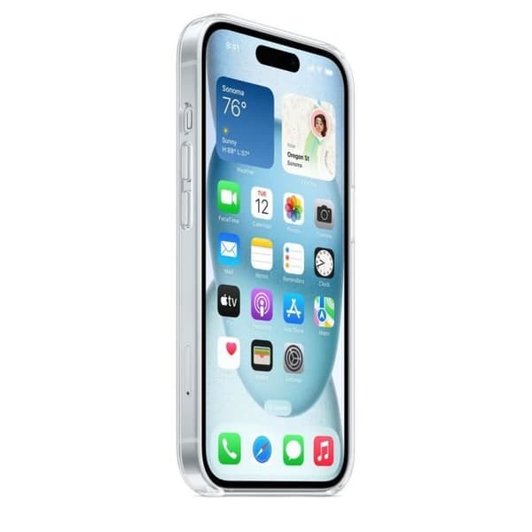 APPLE - iPhone 15 - Genomskinligt skal med MagSafe