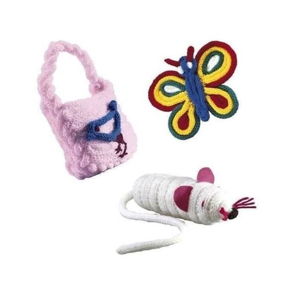 SES CREATIVE Tricotin - Med garn i olika färger