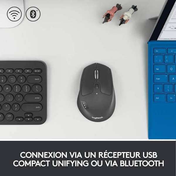 LOGITECH M720 Triathlon Wireless Mouse - Svart