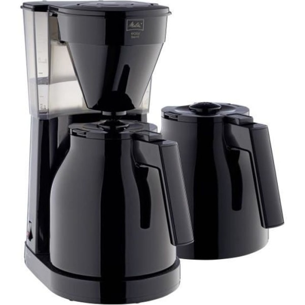 MELITTA Easy Therm II - Filter kaffebryggare 1L - 1050 W + andra kanna - Svart