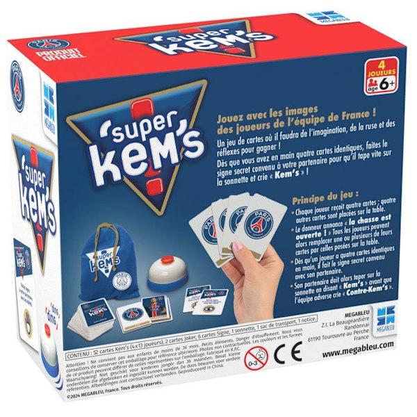 Super Kems Paris Saint-Germain - Brädspel - MEGABLEU - Ålder 6+