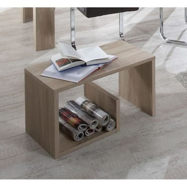 Soffbord - Melamin - Ekdekor - L59 x H38 x D36 cm - Tillverkat i Tyskland