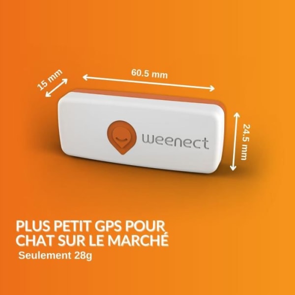 GPS Tracker för chatt - Weenect XS (White Edition 2023)