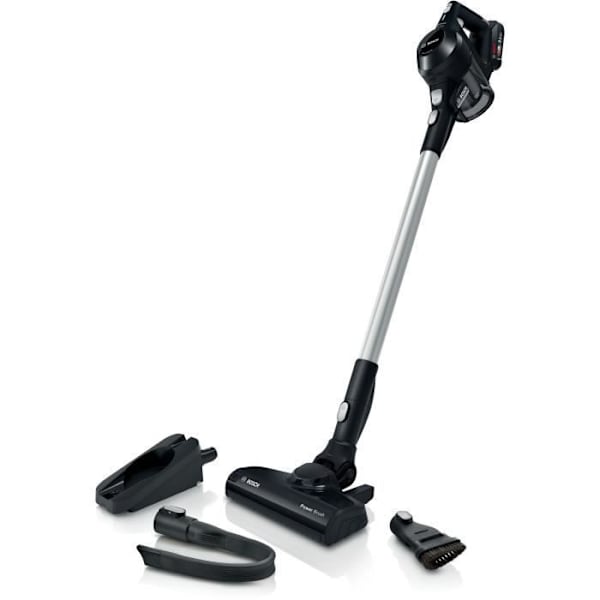BOSCH BBS611BSC - Sladdlös multifunktions kvastdammsugare - svart - integrerad handdammsugare - 2 hastigheter - 30 min drifttid
