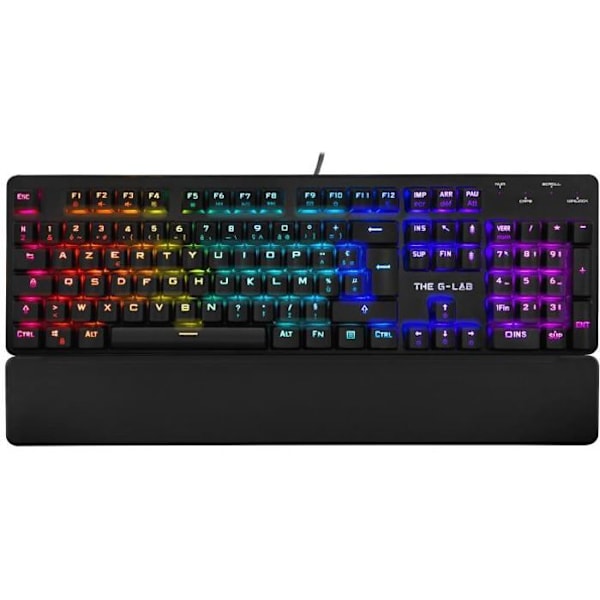 G-LAB KEYZ RUBIDIUM MEKANISK RÖD SVETCH OCH RGB-tangentbord helt anpassade med WRIST REST