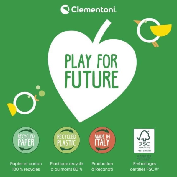 Clementoni - Lärspel - Bingospel - Djurens värld - Från 4 år