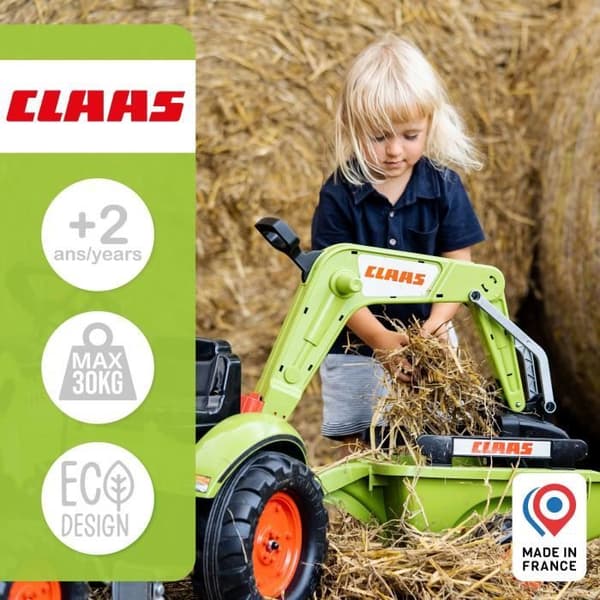 CLAAS Arion 410 grävlastare med grävmaskin