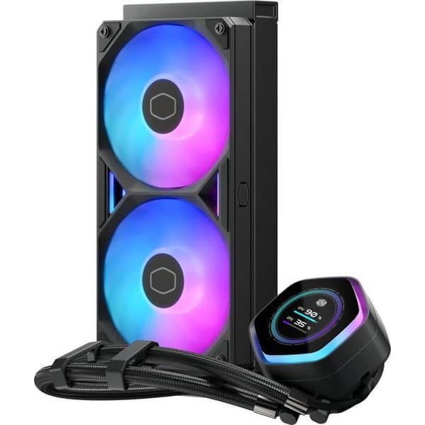 COOLER MASTER - MasterLiquid 240 Atmos II LCD ARGB - Vattenkylning AIO - 120 mm fläktar