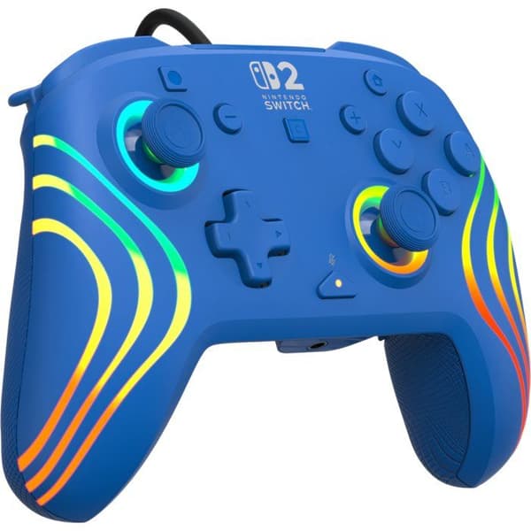 RGB-trådbunden spelkontroll - TURTLE BEACH - Afterglow Wave för Nintendo Switch 2 - Blå