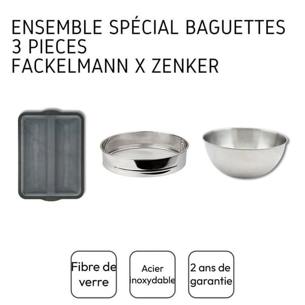 Set med 3 specialbestick för baguette - ZENKER