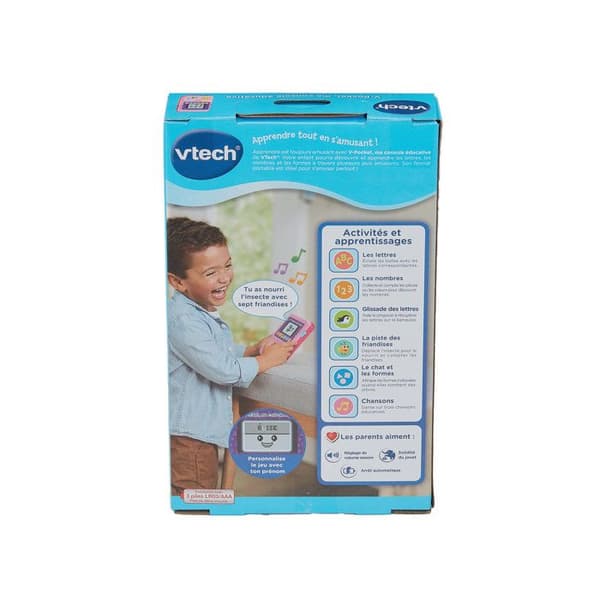 VTECH - V-POCKET, MIN ROSA UTBILDNINGSKONSOLL - Rosa