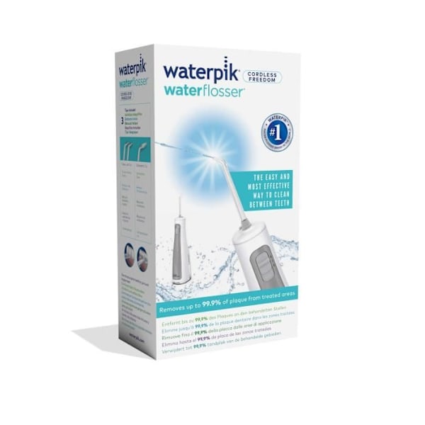 Dental Jet - WATERPIK - WF-03 Freedom - Trådlös - Bärbar - 2 trycknivåer - 3 tips - Väska ingår