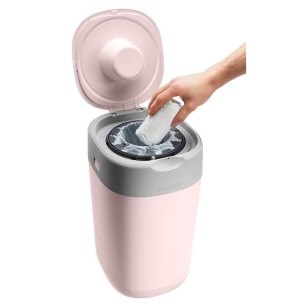 Tommee Tippee - Twist & Click Diaper Bin - Pink