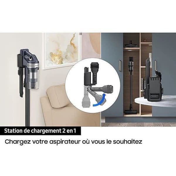 SAMSUNG Jet 75E Turbo - Sladdlös stavdammsugare - 200 AW effekt - Turbo Action-borste