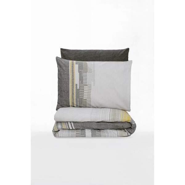 Bäddset - 1 påslakan 220 x 240 cm + 2 örngott 60 x 60 cm - 100% bomull - Mink