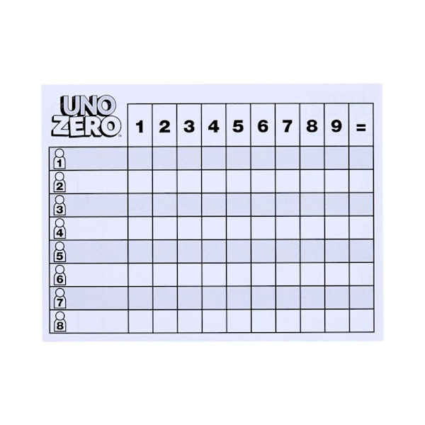 Klassiskt Uno Zero-spel