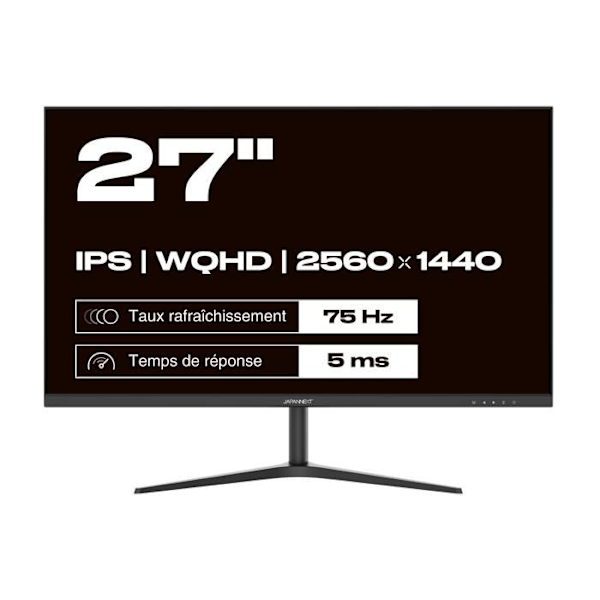 PC-skärm - JAPANNEXT - 27 WQHD - IPS - 60Hz - USB-C 65W