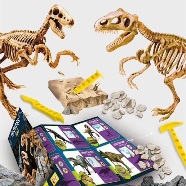 Génius Science - vetenskapligt spel - Predators 2 i 1 - att gräva och bygga - LISCIANI