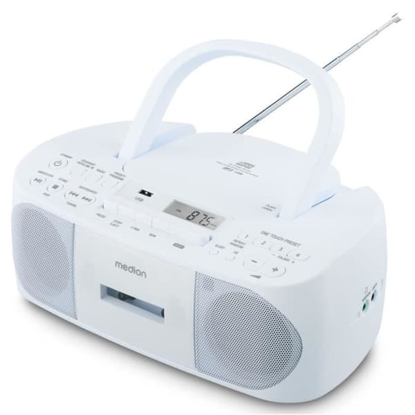 CD K7 Radio - MEDION - FM - 2x3W RMS - Blå