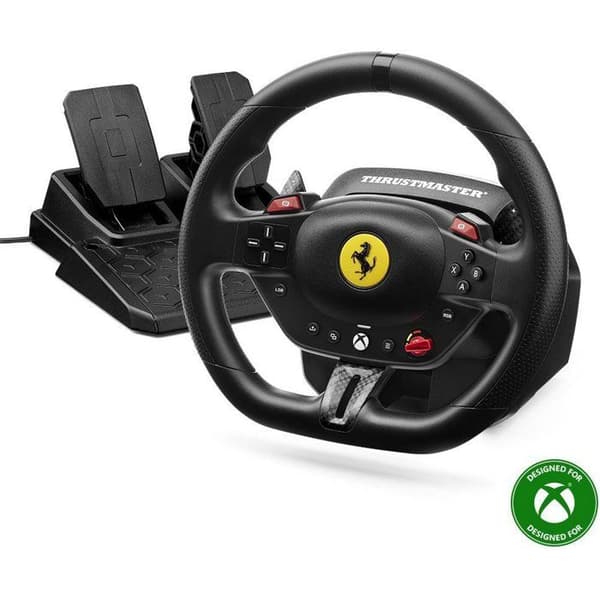 Ratt + pedaler - THRUSTMASTER - T98 Ferrari 296 GTS - För XBOX och PC - Svart