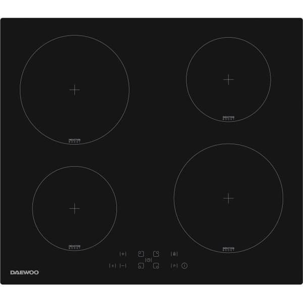 Induktionshäll - DAEWOO - 4 brännare - 60 cm - BH6ITF37BNM - Svart