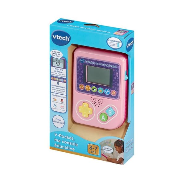 VTECH - V-POCKET, MIN ROSA UTBILDNINGSKONSOLL - Rosa