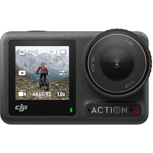 Sportkamera - DJI - Osmo Action 4 Adventure Combo - 1/1,3 tums sensor - 4K/120 fps - 155 ultrabred FOV Svart