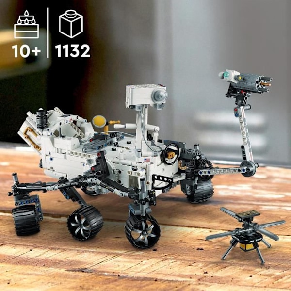 Lego Technic 42158 NASA Mars Rover Perseverance, Discovery Toy of Space, With AR App