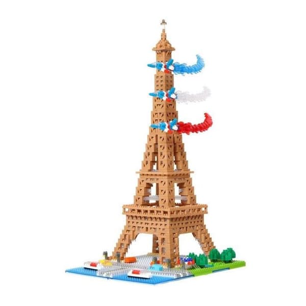 Nanoblock - Bandai - NB057 - Eiffeltornet - 500 bitar - Gör-det-själv - Från 8 år