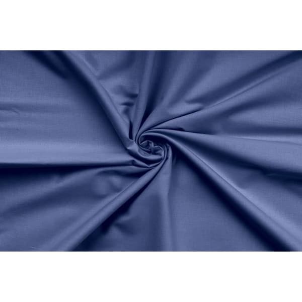 Bäddset - 1 påslakan 220 x 240 cm + 2 örngott 60 x 60 cm - 100% förstärkt bomull - Blå