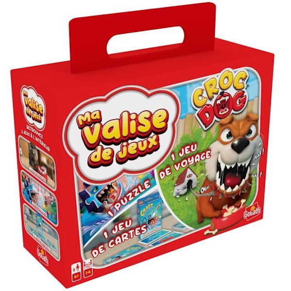 Multispel resväska 2-Croc Dog Voyage GOLIATH