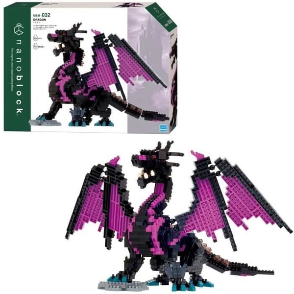 Klossfigur - BANDAI - NANOBLOCK - Dragon Deluxe - 960 bitar
