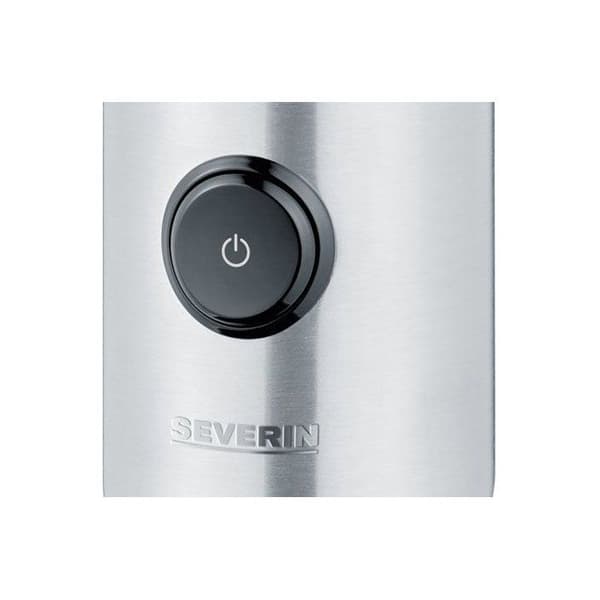 Elektrisk kaffe- og krydderikværn - SEVERIN - KM 3879 - 150 W - Justerbar kværngrad - 50 g kapacitet - sort/børstet rustfrit stål