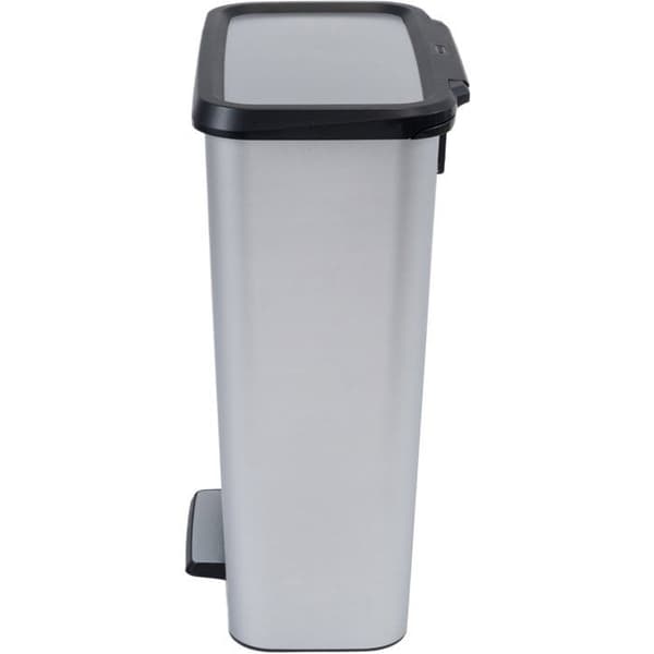 Pedalhink - CURVER - COMPATTA - 50 L - Metallic grå - Polypropylen