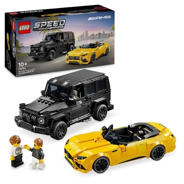 LEGO Speed Champions 76924 Mercedes-AMG G 63 och Mercedes-AMG SL 63, byggbara bilar