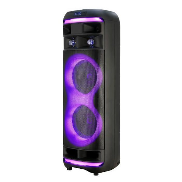 Karaokehögtalare - INOVALLEY - RGB - 800 Watt - Bluetooth V5.0 - Trådlös mikrofon ingår - Batteritid 2 till 3 timmar - LED