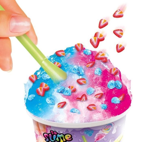 Canal Toys - SO SLIME DIY - Slime Ice Mega Cup - Med 2 doftfärger, 1 sked och dekorationer - SSC 300
