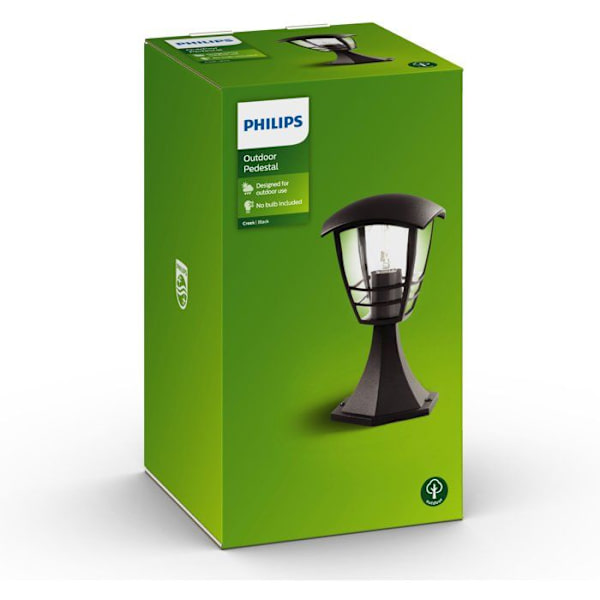 CREEK-Utomhus pullert Metal H30cm Svart Philips