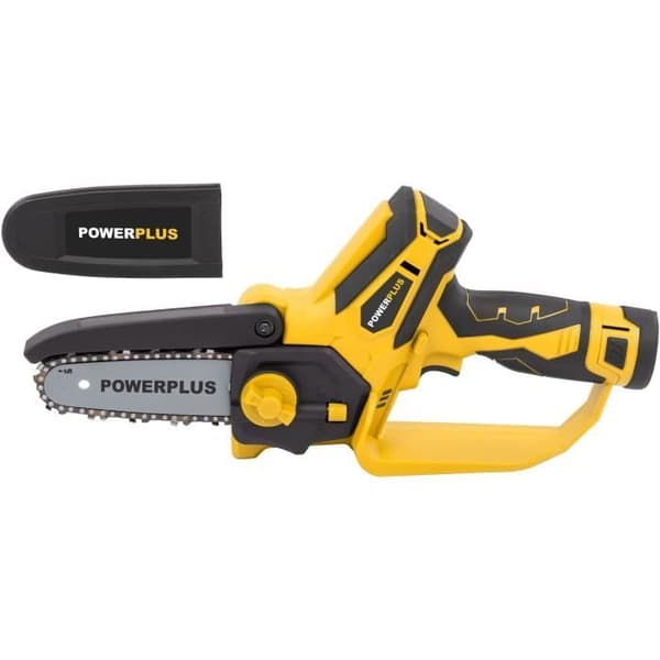 POWERPLUS POWXG1045 sladdlös minimotorsåg - 12V - 10cm - 2x 2Ah batterier ingår