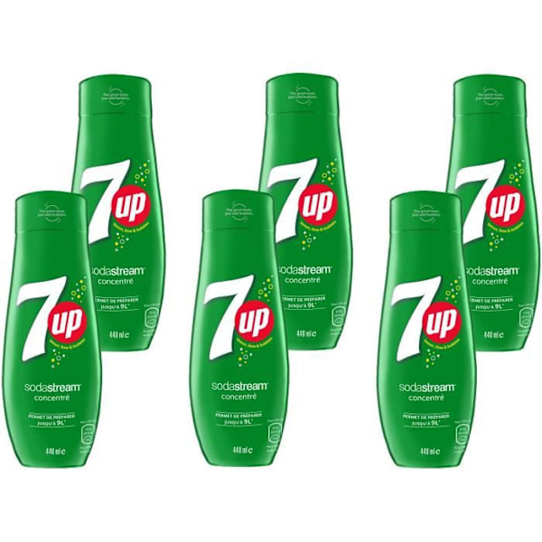 SODASTREAM Concentrate 7UP 440ml Sats om 6