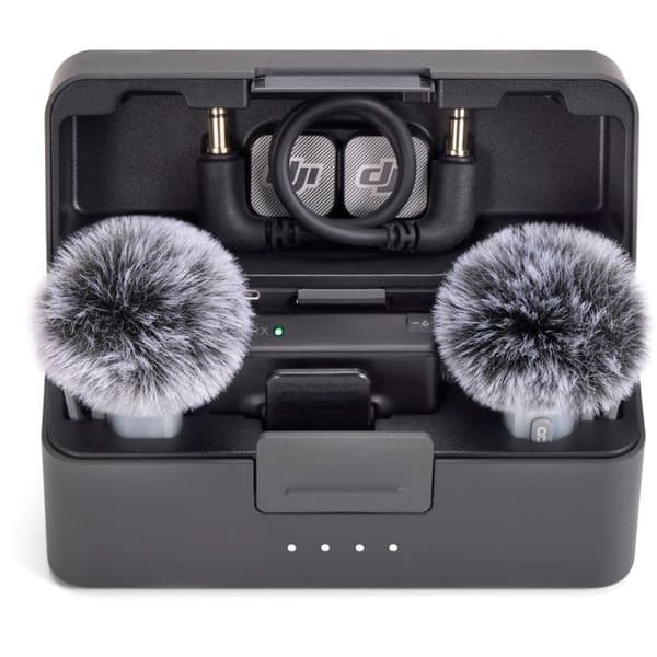 Trådlös mikrofon - DJI - Mic Mini 2 - 2 TX - 1 RX - Laddningsfodral