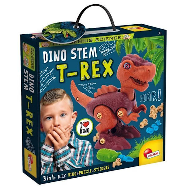 STEM Dinosaur Building Kit - LISCIANI GIOCHI - Archéo-Ludic - Realistiskt pussel och konstruktion