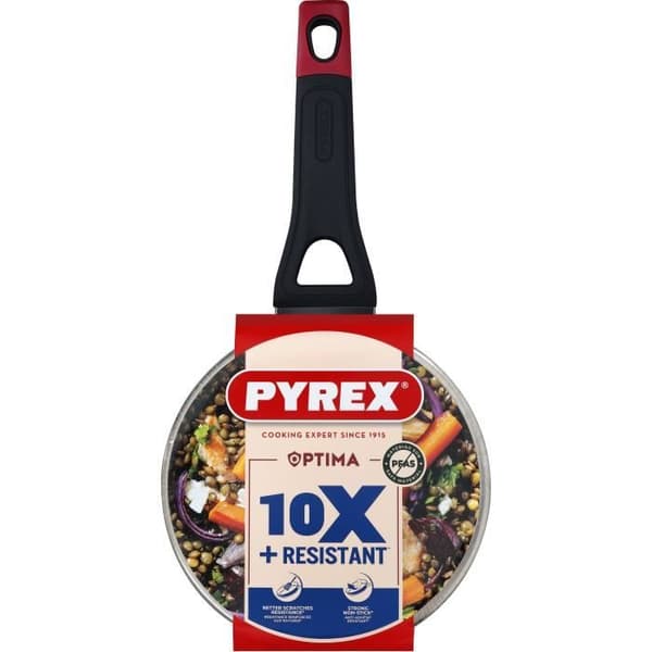 Gryta + lock - PYREX - 1455031 - Non-stick - 18 cm - PFAS-fri