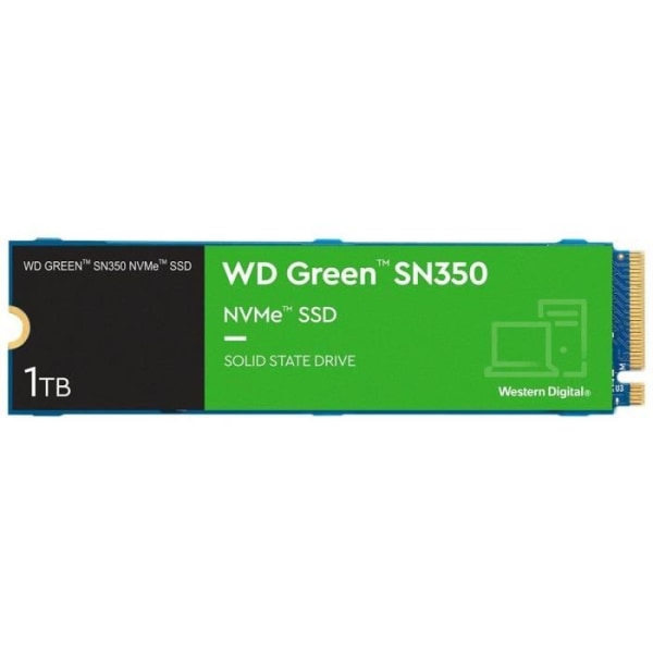 WESTERN DIGITAL - Grön SN350 - Intern Solid State Drive - 1 TB - M.2 - WDS100T3G0C