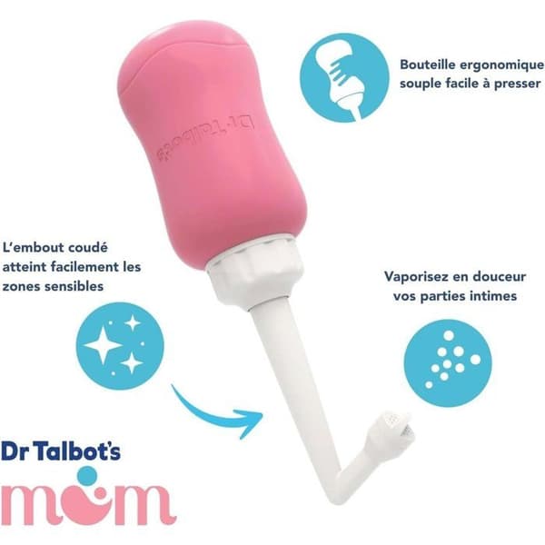 Bärbar bidé efter förlossningen - Intimdusch - NUBY - Mödrahälsa - Med förvaringspåse - Rosa